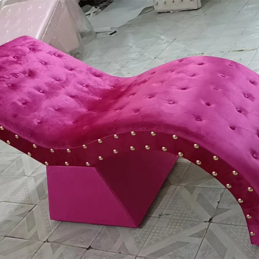 Salon Beauty Bed PU Leather Curve  New Design Facial Bed