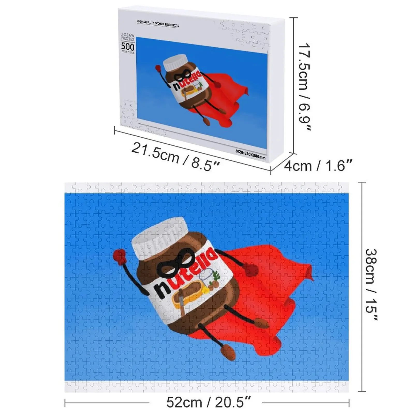Super Nutella Jigsaw Puzzle Diorama Accessories Jigsaw Custom Woodens For Adults Wooden Animal Puzzle