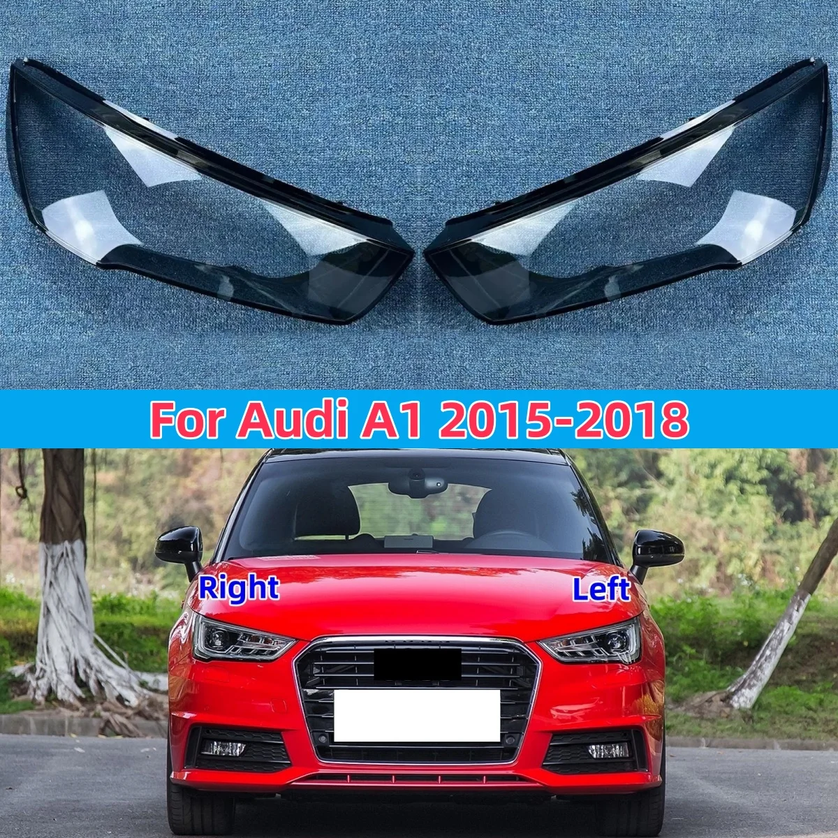 

Для Audi A1 2015 2016 2017 2018 автомобильная фара абажур прозрачная крышка корпус фары абажур линза головной свет стекло
