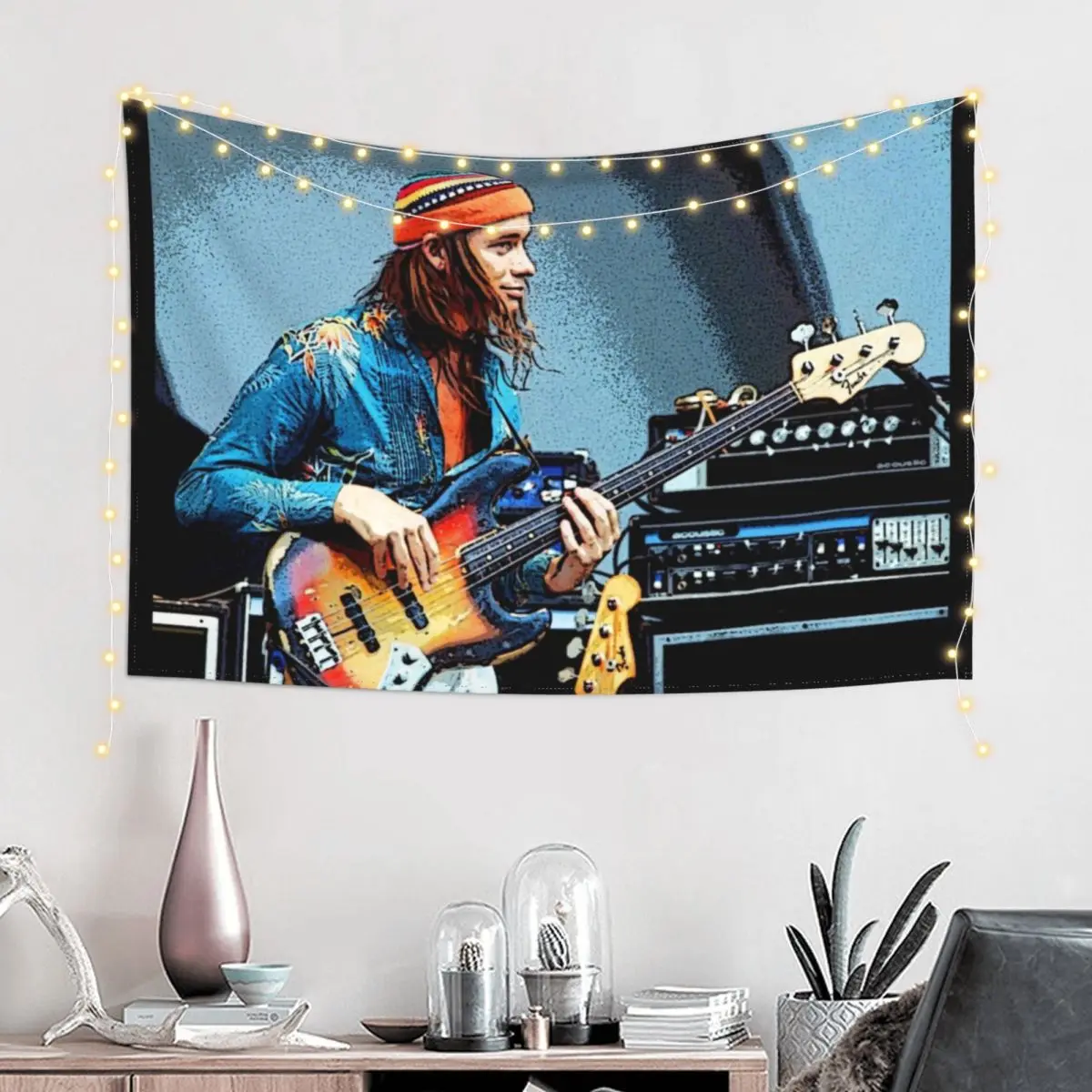 Jaco Pastorius Bassist Tapestry House Decorations Room Decoration Aesthetic Tapestry