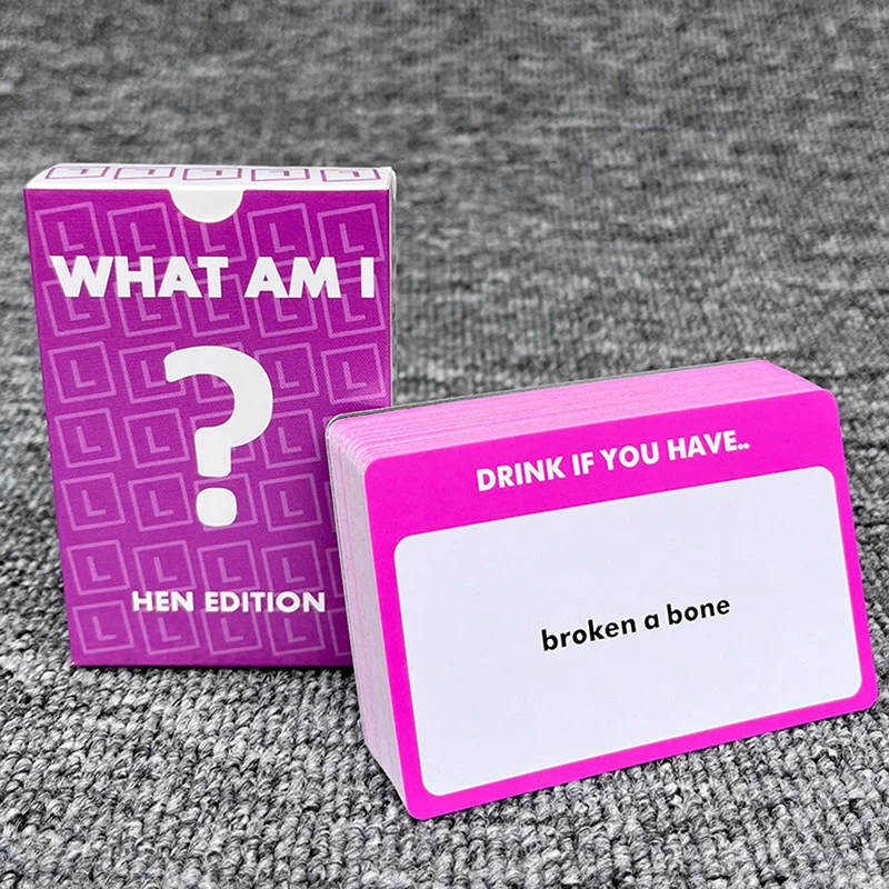 Couples Card Game What AM I 54 Cards Adult Night Party Drinking Game Love Edition Excited Board Truth Dare Card Game Supply