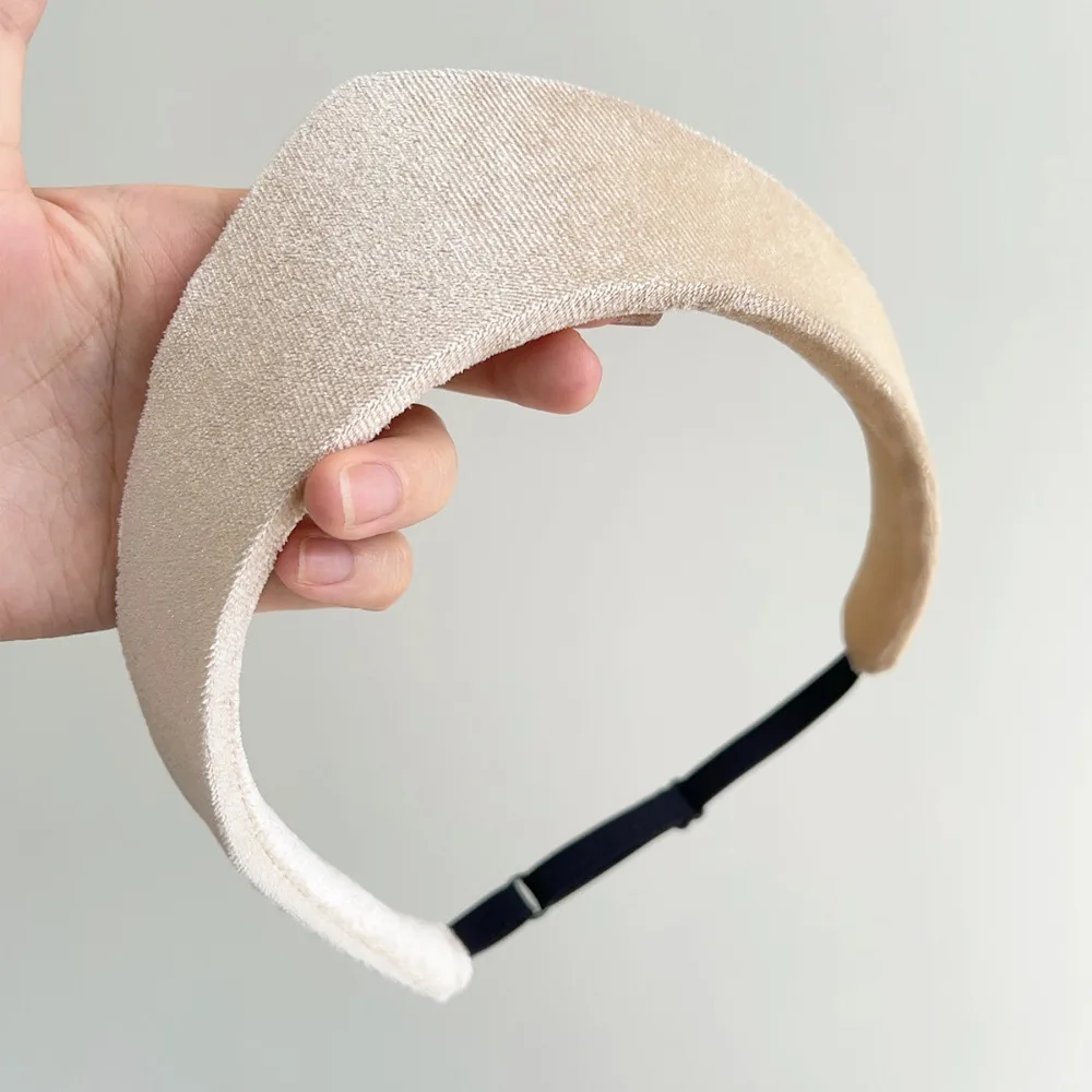 

2025 Velvet Women Headband Smooth European and American Hairpin Headband Hair Hoop Lady Headwear