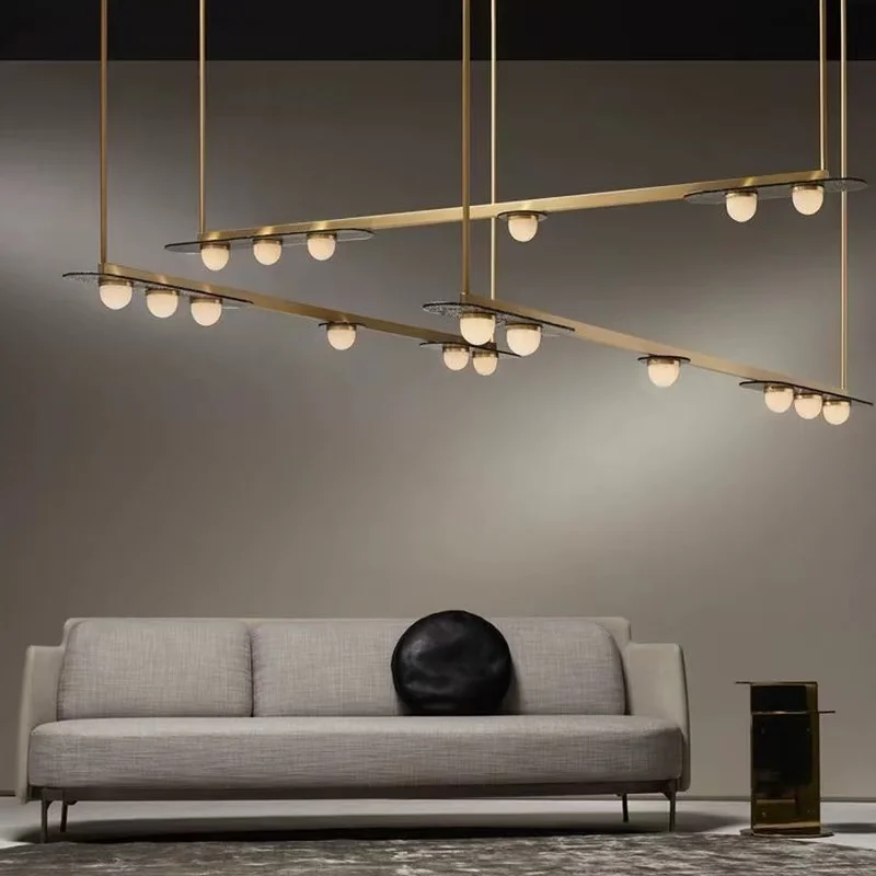 

Nordic LED black/gold stainless steel chandelier, suitable for living room, dining room ceiling, acrylic lustre