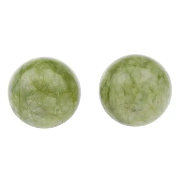 

Massage Stone Ball Set Natural Jade Roller Massager for Finger Soreness and Deep Thought Exercise
