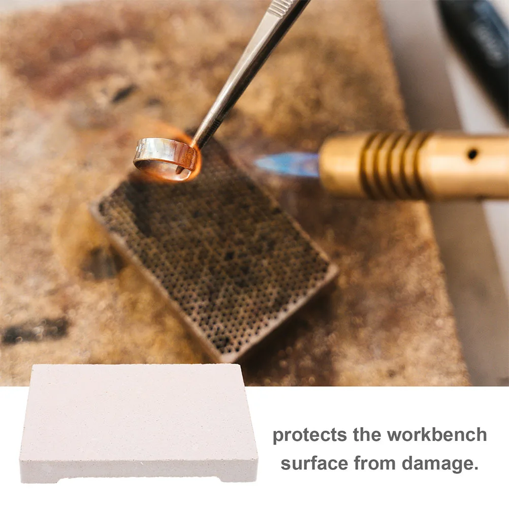 

2Pcs Jewelry Soldering Board High Temp Welding Tool for Fine Metalwork Large Surface Insulation Long Life Welding Block