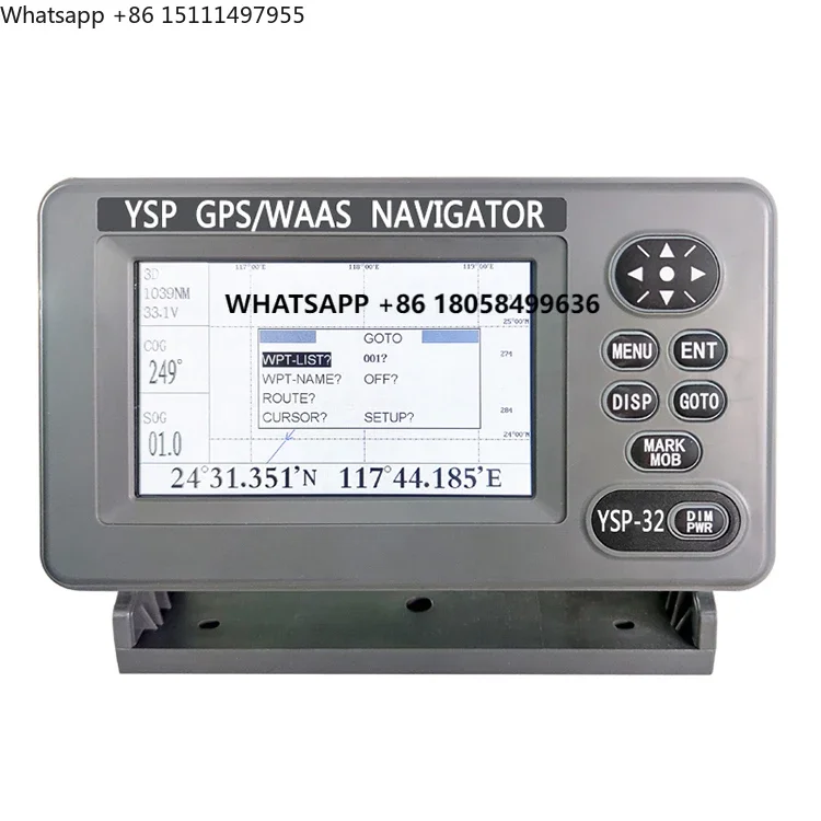 YSP 3.2 Inch Nautical Equipment Single Beam Navigational Echo Sounder Transducer Marine Gps