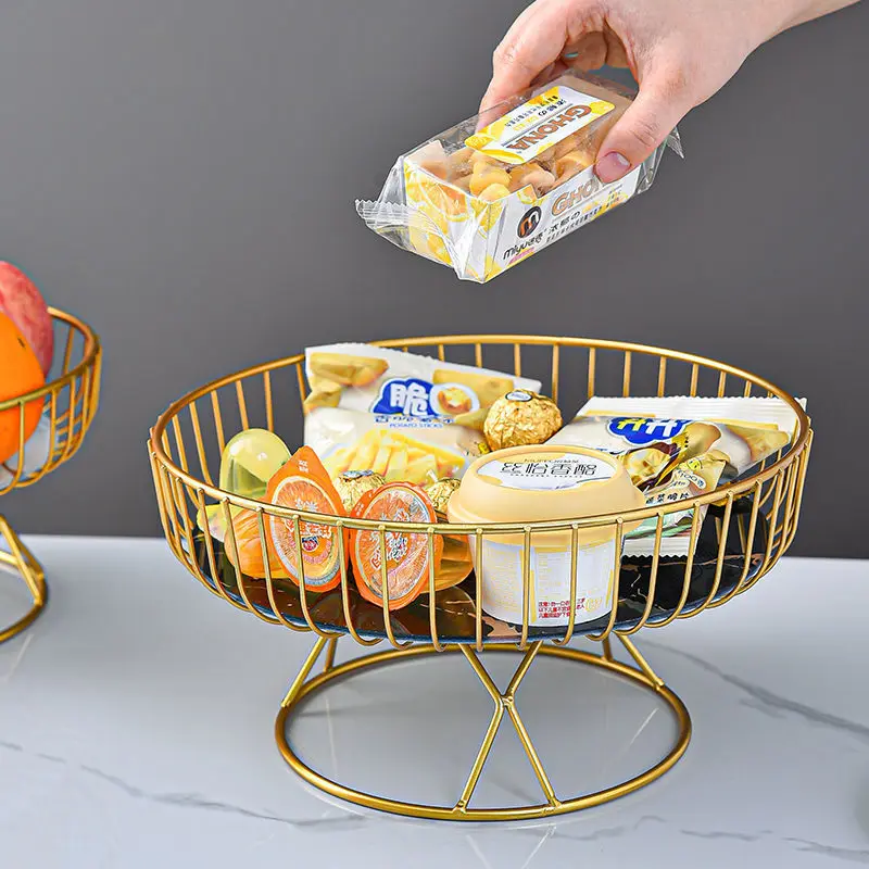 

Creative Glass Fruit Plate, Living Room Coffee Table, and Home Candy Plate for Displaying Snacks and New Pastries Pendant