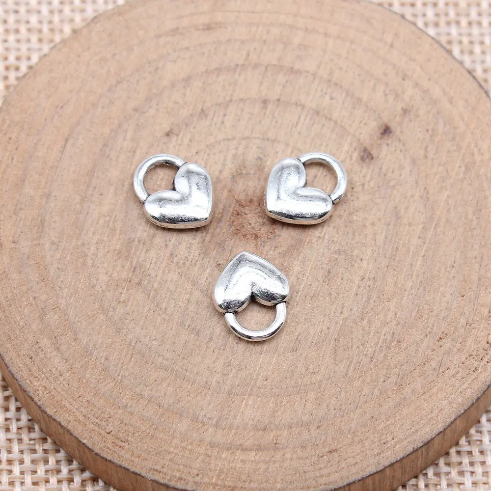 Bohemian Small Heart Love Charms Pendant Ladies' Jewellery Massive Ornaments