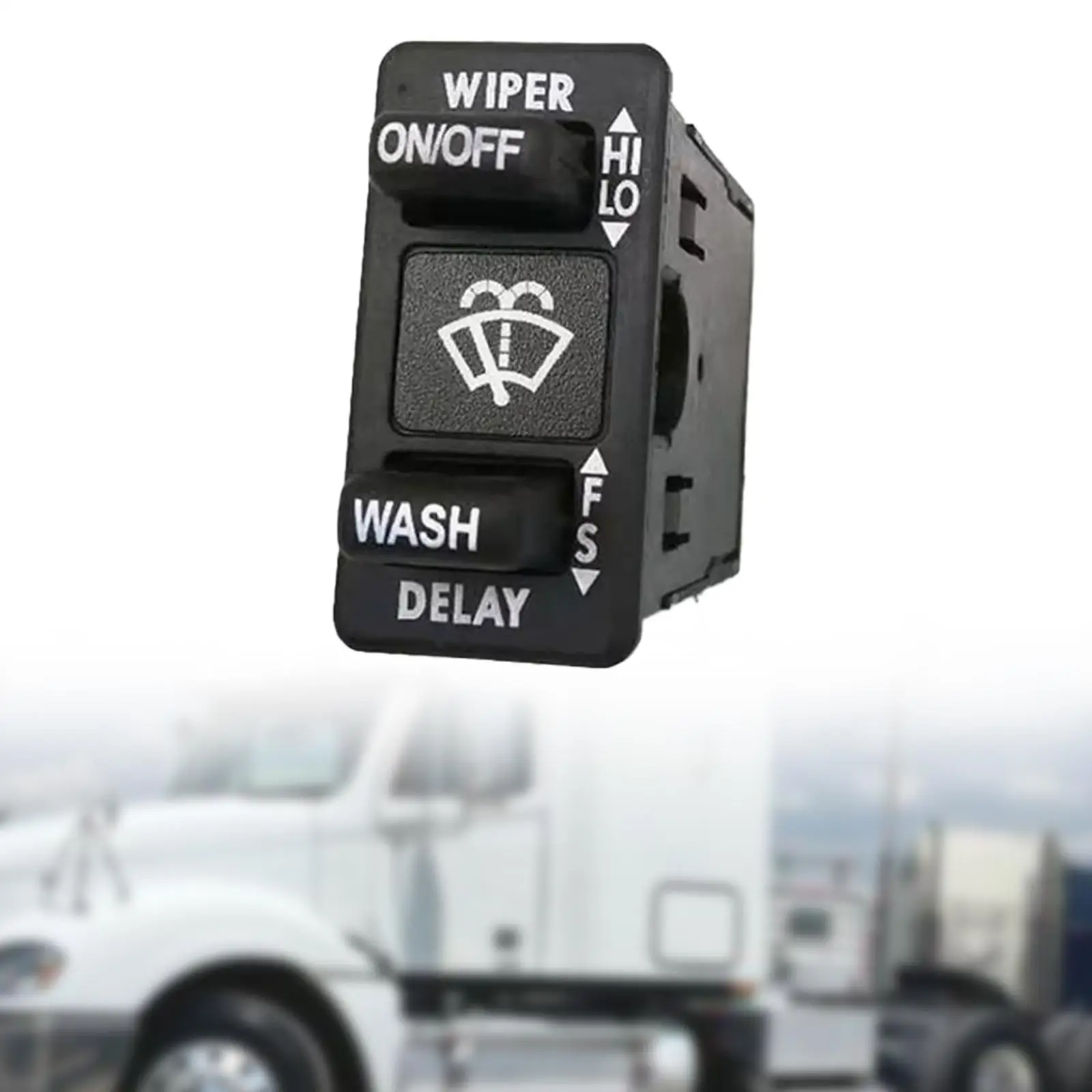 Automotive Wiper Control Switch Black Plastic Repair Parts for Freightliner Columbia Coronado 2000-2017 Reference 0623096002
