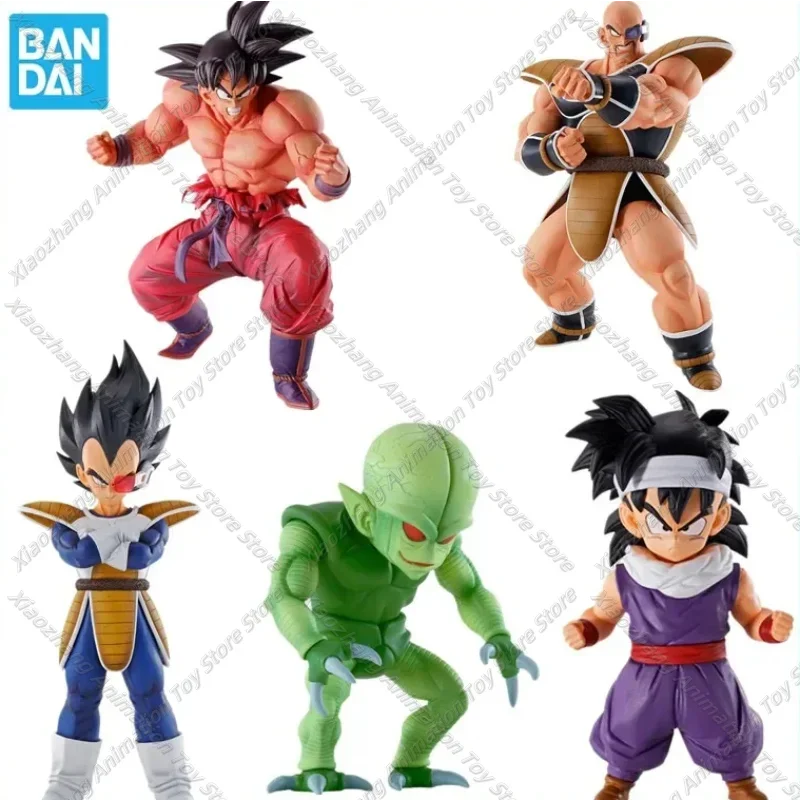 In Stock Bandai Original Anime Dragon Ball Ichiban Kuji Goku Saibaiman Nappa Gohan Vegeta Figures Collection Action Model Toys