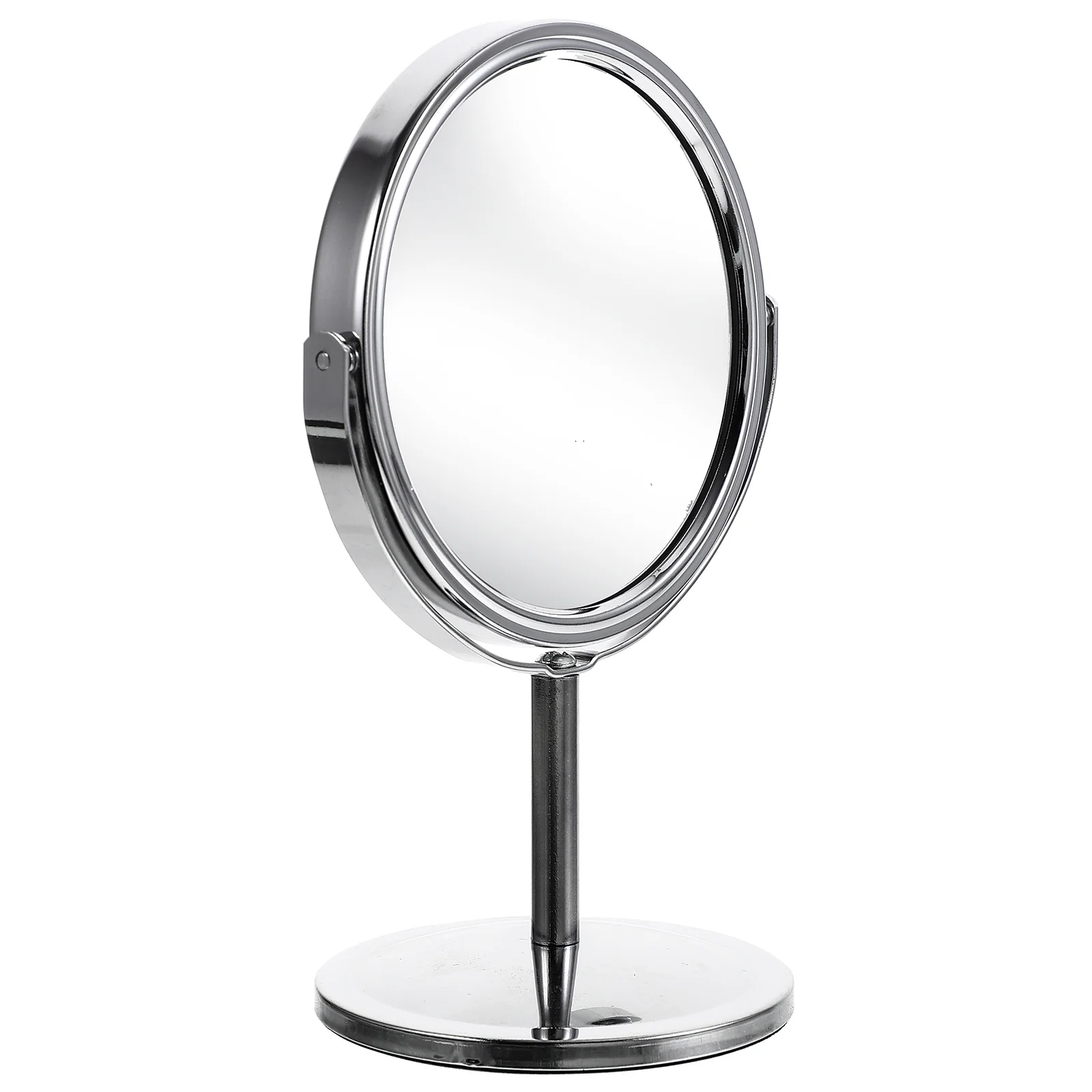 กระจกแต่งหน้าแบบตั้งโต๊ะ กระจกแต่งหน้าแบบหมุนได้สองด้าน ปรับได้ 360 องศาสำหรับการใช้งานทุกวัน กระจกแต่งหน้า กระจกส่วนตัว