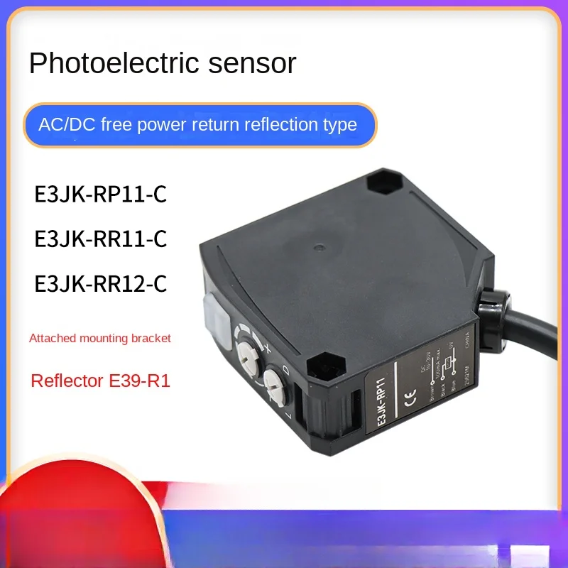 Original genuine photoelectric switch sensor E3JK-RR11-C/RP11-C/RR12-C specular reflection type