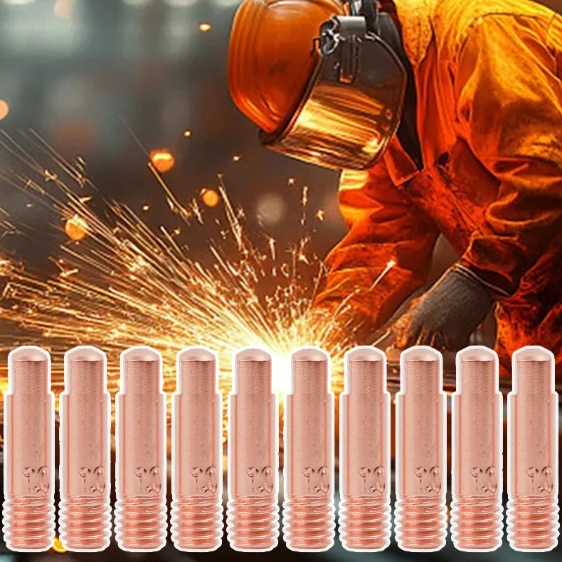 5/50pcs Tip Gas Nozzle MB-15AK Welding Torch Contact Tip Gas Nozzle 15AK Conductive Nozzle for MIG/MAG Welding Torch Part Tool