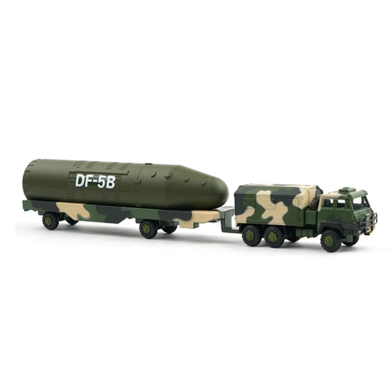 XCARTOYS Diecast 1:100 Scale Alloy DF-5B Nuclear Missile Warhead Carrier Car Model Finished Product Simulation Toy Static Model