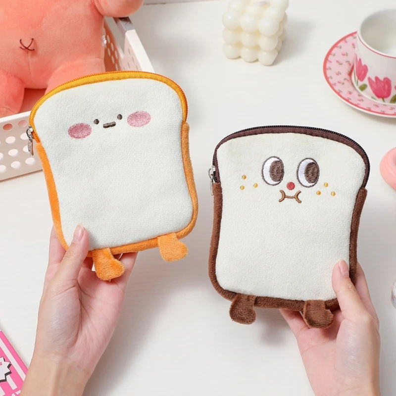 

Women Sanitary Napkin Storage Bag Portable Pad Pouch Cute Toast Cosmetic Bags Girls Travel Makeup Holder Organizer