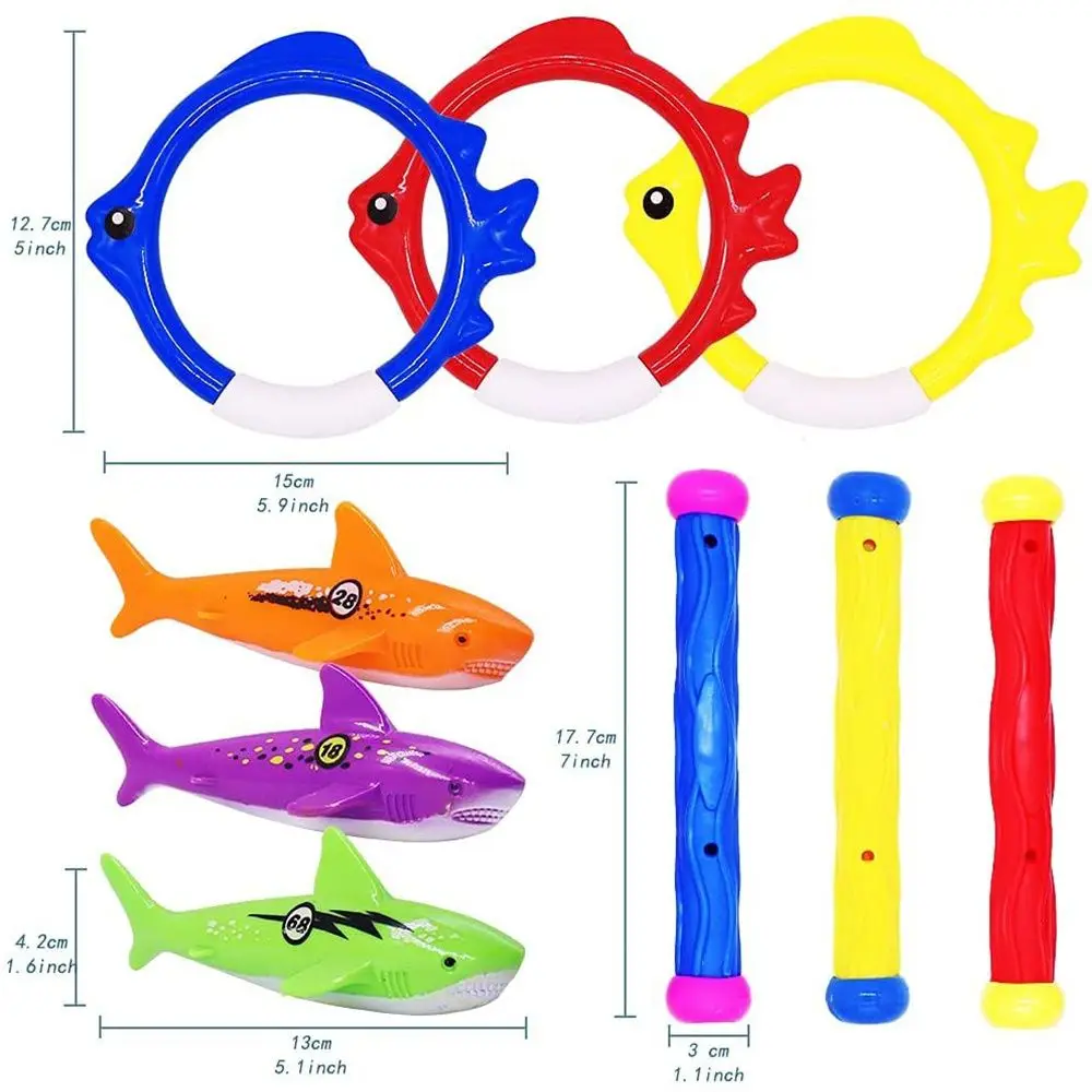 Piscina para niños, regalo para niños, juguetes de baño, palo de buceo, deportes acuáticos, juego de buceo, anillos de natación, juguetes de natación, juguetes de buceo