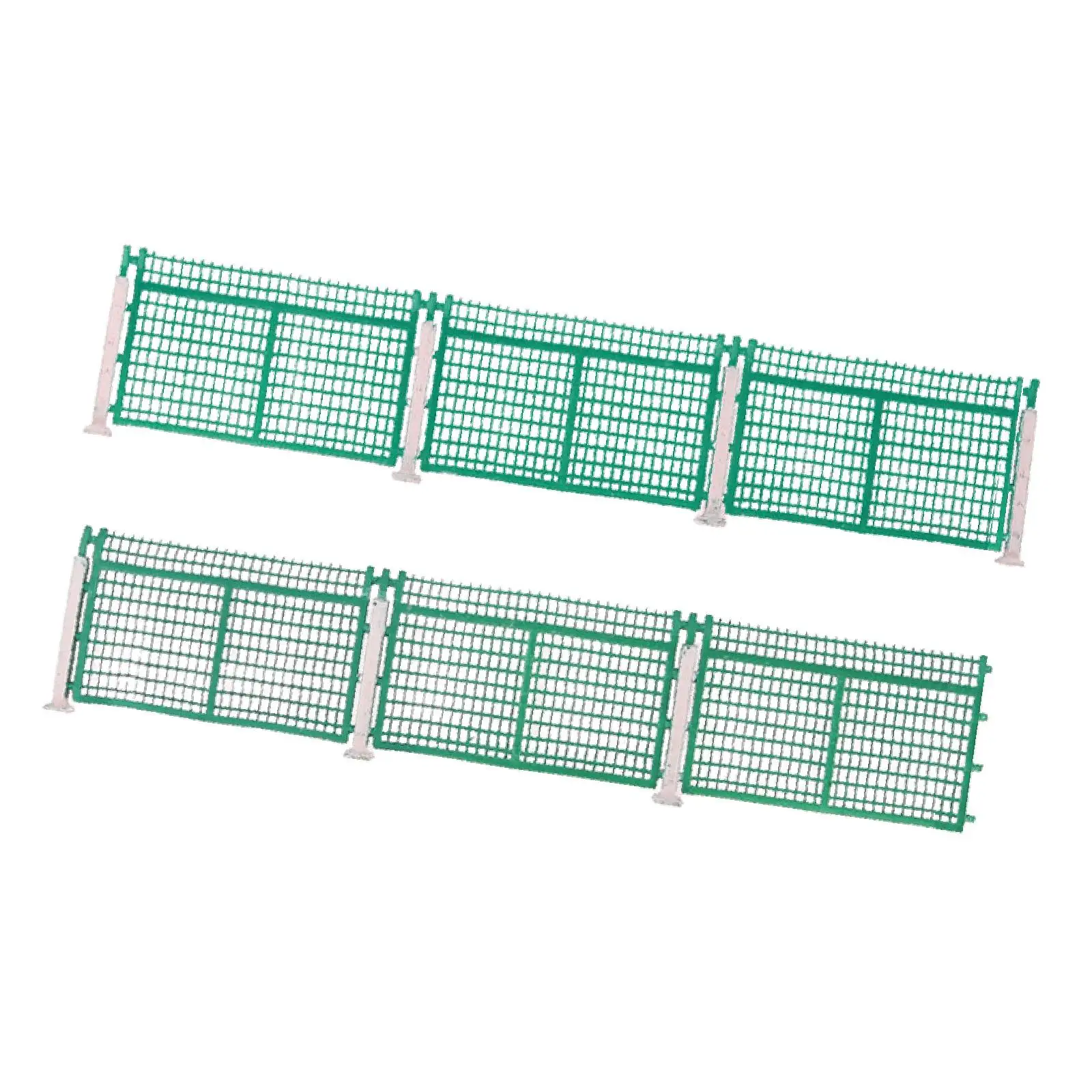 HO Scale Fence Scenery Accessories Landscape Building Accessories Lifelike Miniature Model for Model Trains Model Building