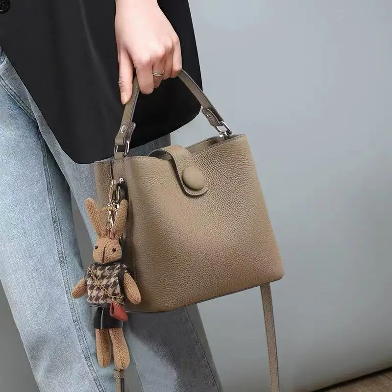 

Элегантная женская сумка-ведро: универсальная городская сумка через плечо, стильная сумка-кроссбоди для женщин