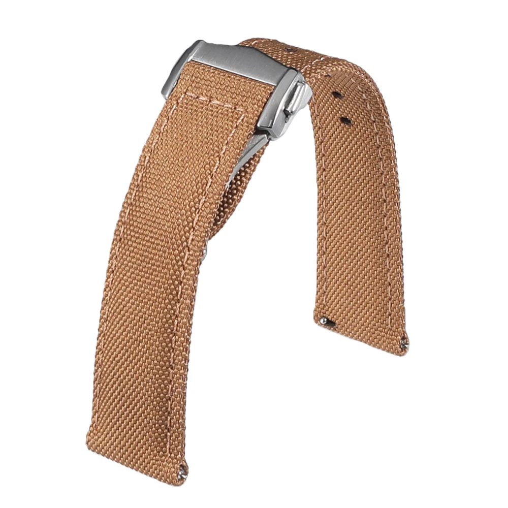 Neues Sailcloth-Uhrenarmband mit Schnellverschluss, Faltschließe, 20 mm, 22 mm, wasserdichtes Nylon-Uhrenarmband für Omega für Herren