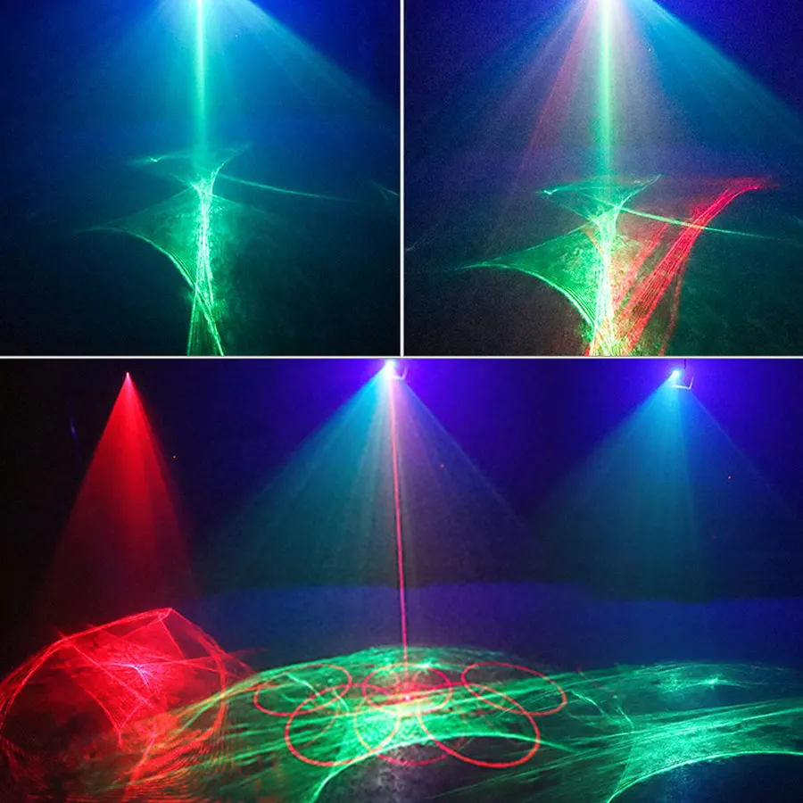 Aurora Dream DJ Disco Light RG Laser Projector Party RGB LED Flash Bar Dance Room Birthday Christmas Decoration Stage Effect R20