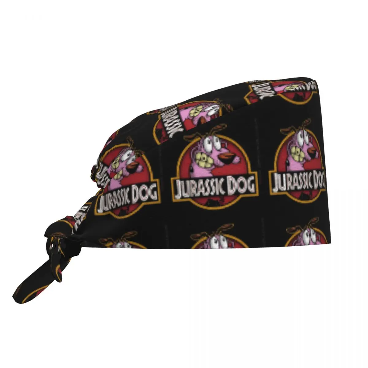 

Nurse Hats Courage Cowardlys Dog Work Scrub Cap Stylish Medical Hat Soft Comfy For Women and Men Bandage Tie Back Working Caps