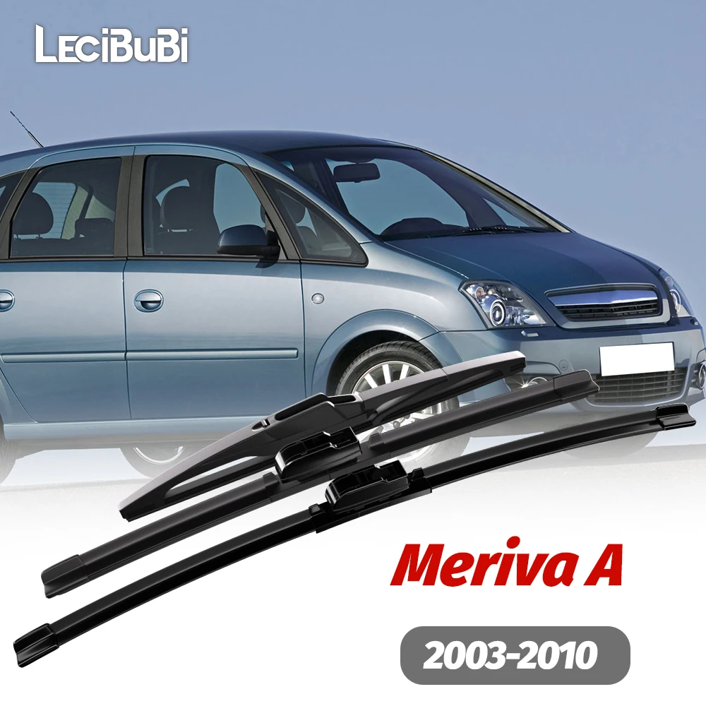 1 Juego de limpiaparabrisas delantero y trasero, limpiaparabrisas para Opel Meriva A 2003-2010 2004 2005 2006 2007 2008, accesorios