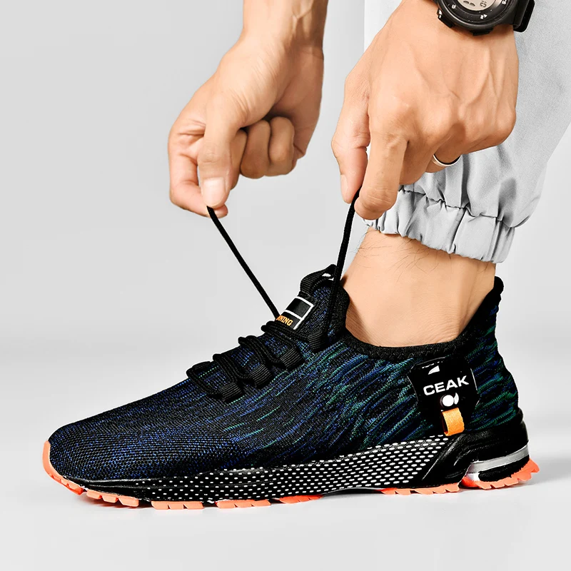 Men's Golf Shoes, Outdoor Casual Walking Shoes, Men's Mesh Breathable Lightweight Golf Sports Shoes, Sizes 39-48