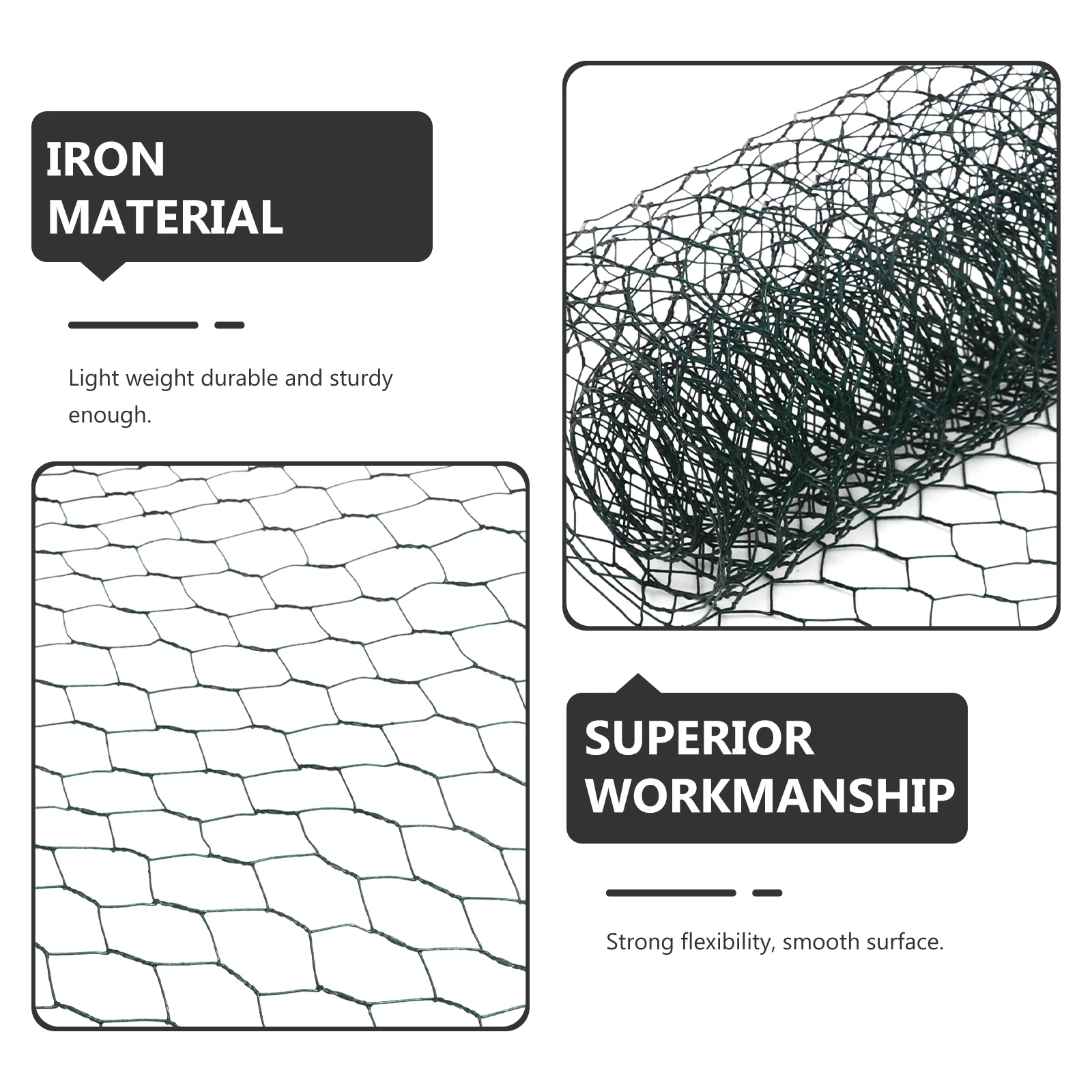 

Durable Floral Wire Netting 2 Rolls Iron Chicken Wire for Flower Arrangements Christmas Garlands and More Floral Supplies