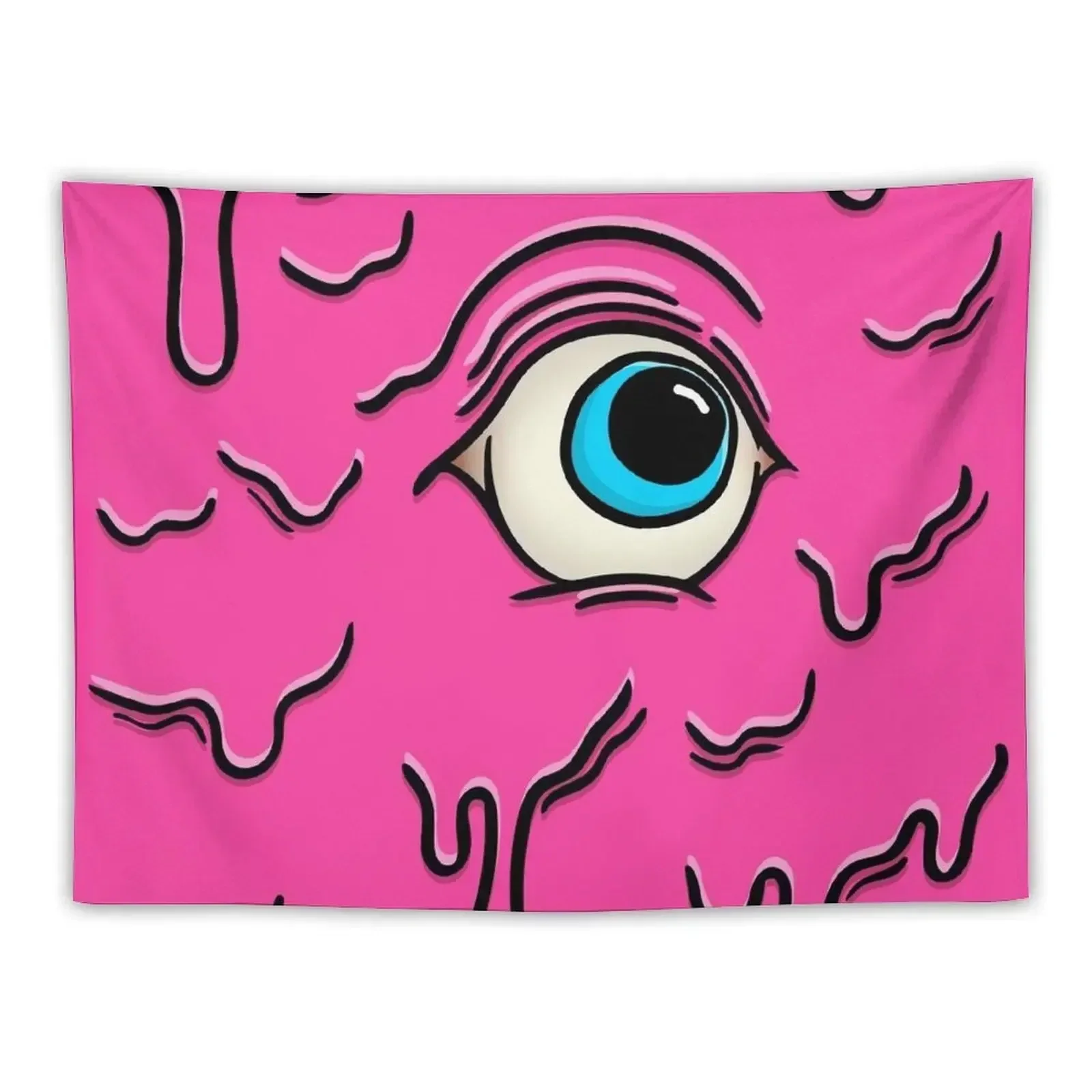 Pink & Blue Slimy Cyclops Eye Tapestry Bathroom Decor Home Decoration Home Supplies Decorative Wall Tapestry