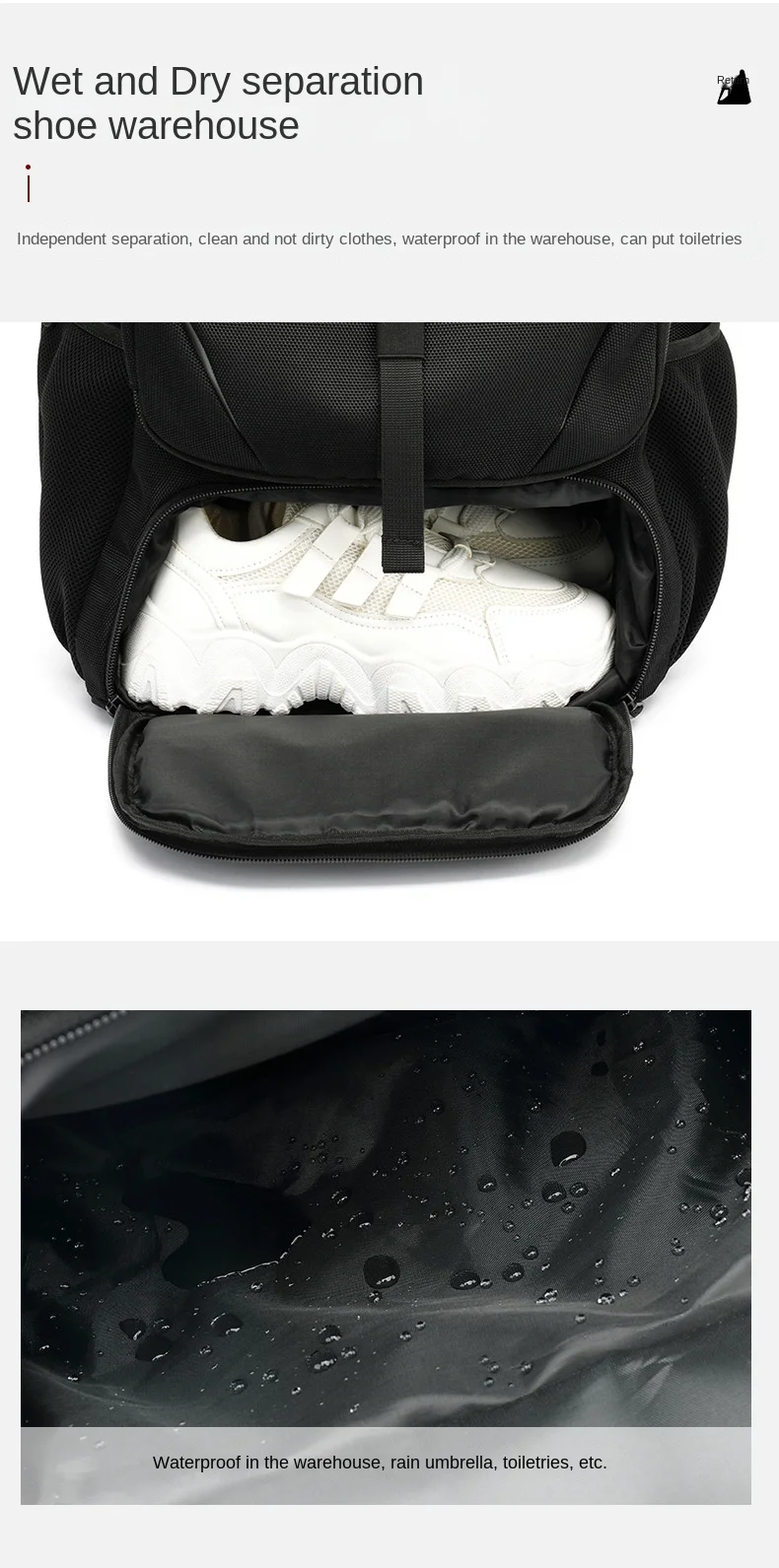 50/60/80L Unisex Männer Outdoor Rucksack USB Große Kapazität Reise Pack Sport Trekking Rucksack Wandern Camping Rucksack für Männer – Detail 8