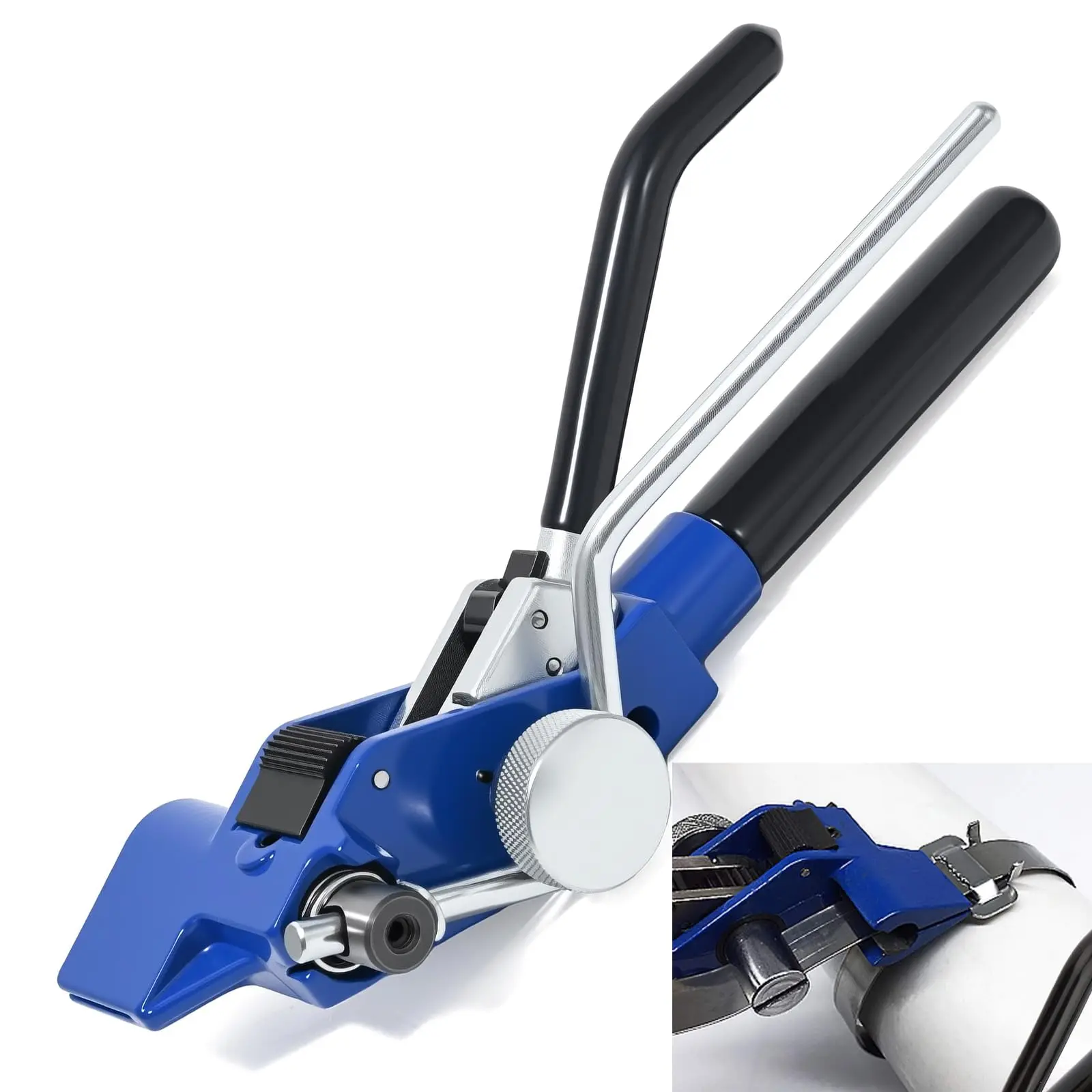 Stainless Steel Cable Tie Gun Banding Tool Strapping Gear Tension Bander for Stainless Steel Band Strap Belt Fastening Cutting