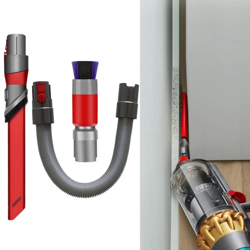 Запчасти для пылесоса Dyson V7 V8 V10 V11 V12 V15, мягкая щетка без следов для удаления пыли, щетка для чистки щелей, шланг, переключатель