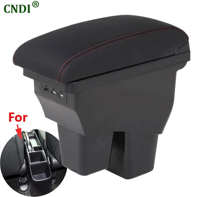 

For Honda Jazz Armrest For Honda Fit/Jazz Car Armrest Box 2014-2019 Retrofit Accessorie Interior Storage Box Simple installation