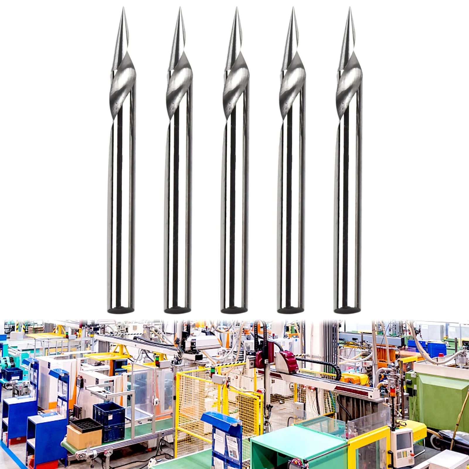 

Carbide Rods Engraving Tool Pcs Router Bits CNC Spiral Plastic Rotary Cutter Engraving Tool Lighting 1/8 Shank
