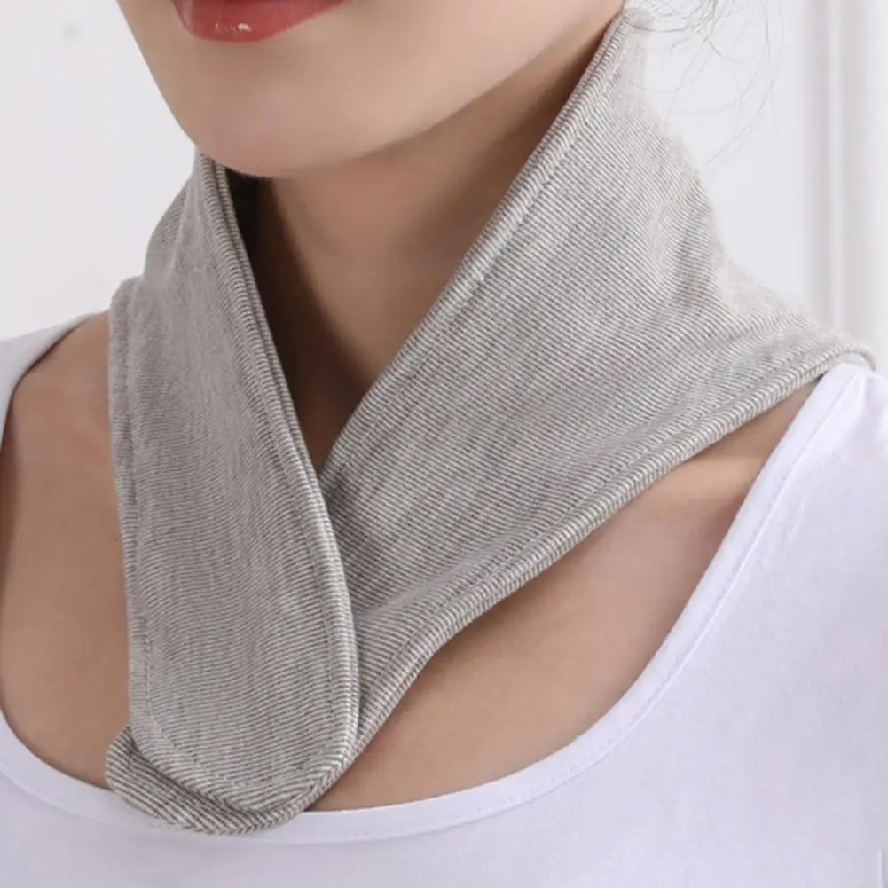 Sweat-absorbent Scarf Soft Comfortable Warm Scarf for Men Women Solid Color Design Neck Wrap Breathable Quick-drying for Soft