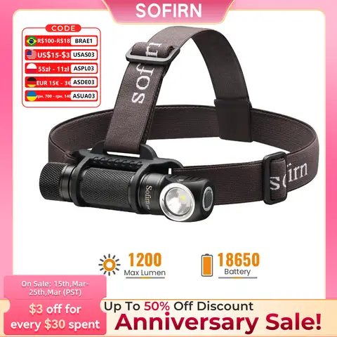 SP40 LED Headlamp 1200lm Waterproof Sofirn