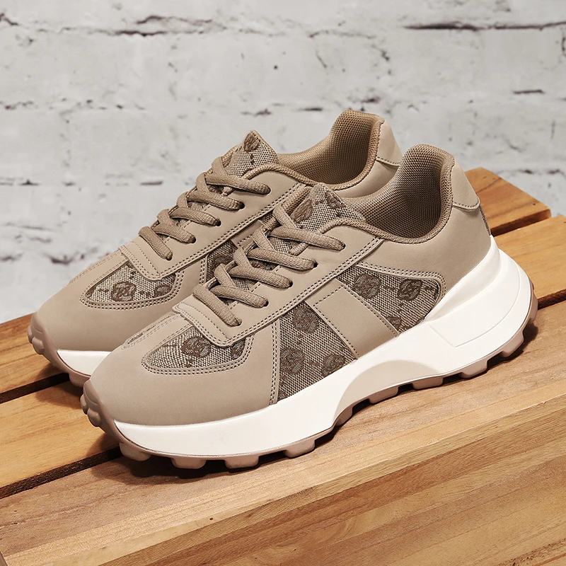 

Весна 2026: Женские ретро-кроссовки на платформе с принтом, массивные кроссовки в стиле «папины туфли», повседневные прогулочные кроссовки, мужские/женские спортивные кроссовки для бега