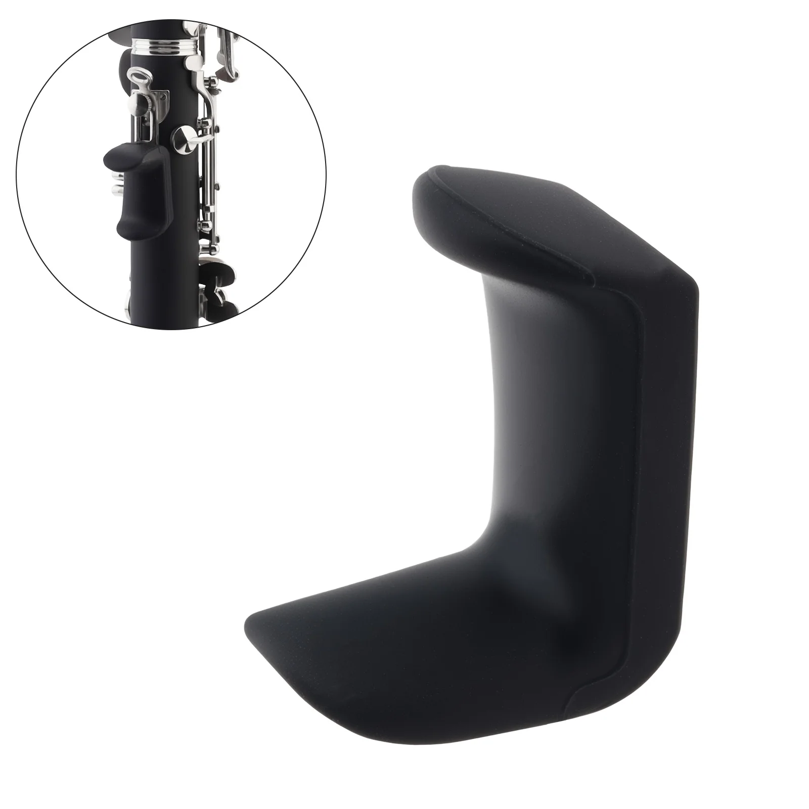 Reposa Pulgar de Silicona para Clarinete, Cojín de Goma para Instrumentos de Clarinete y Oboe, Grosor de Apertura de 1.5mm / 2mm / 3.5mm