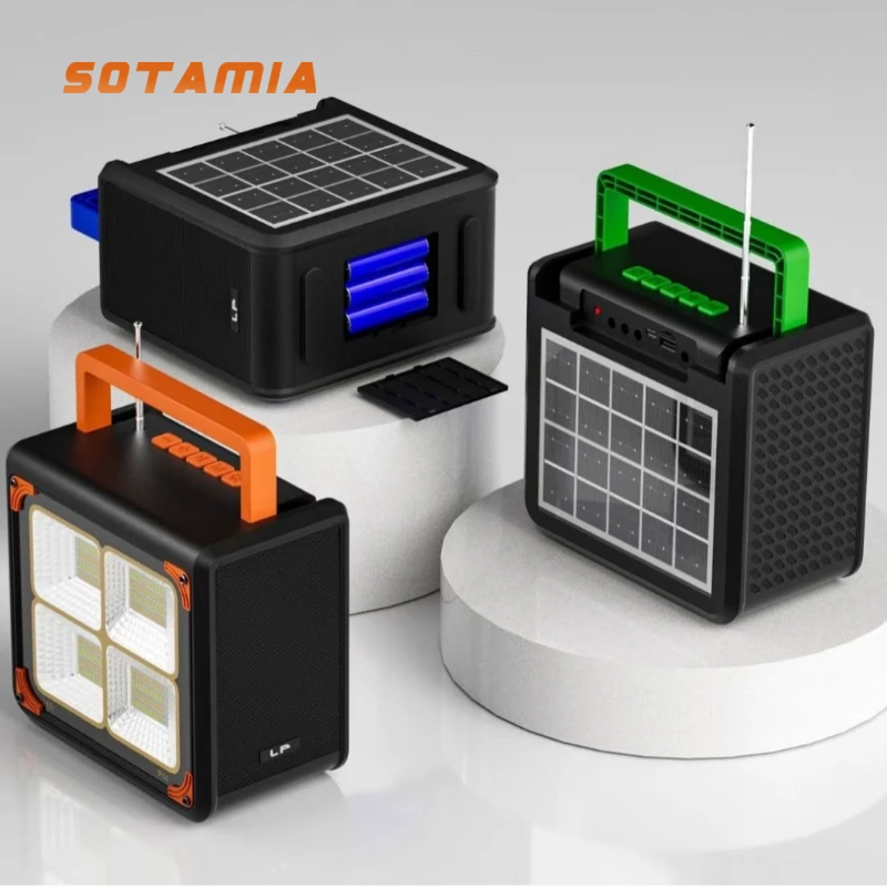 

SOTAMIA 1 шт. солнечный Bluetooth-динамик сабвуфер наружное освещение садовые фонари для кемпинга и многое другое функциональное аудио