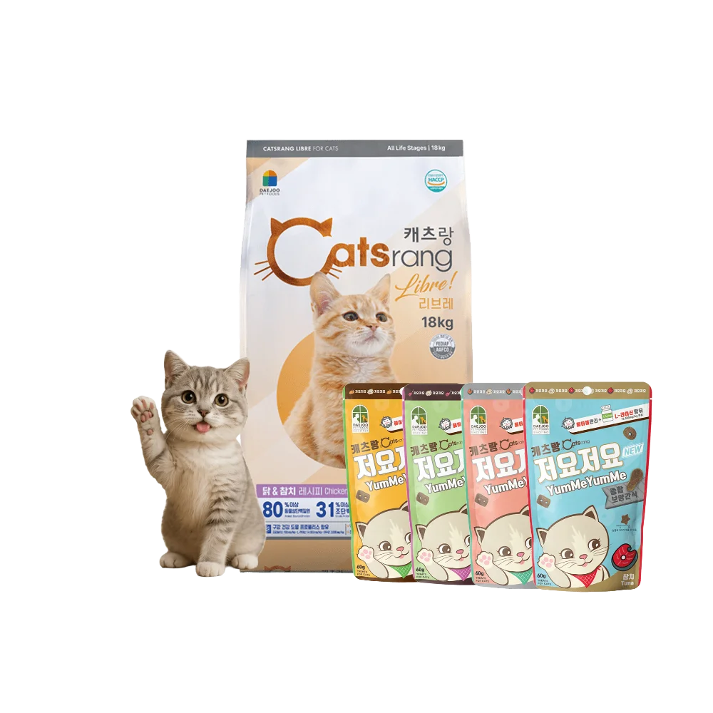 [Paper] Catsrang Alimento para Gatos de Todas las Edades Libre 18kg + JeoyoJeoyo 60g