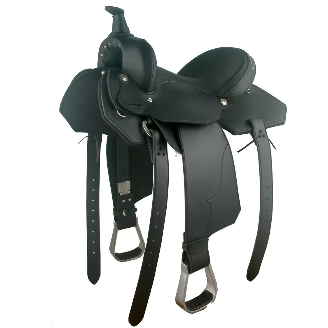14.5inch Western Saddle Synthetic Leather Set
