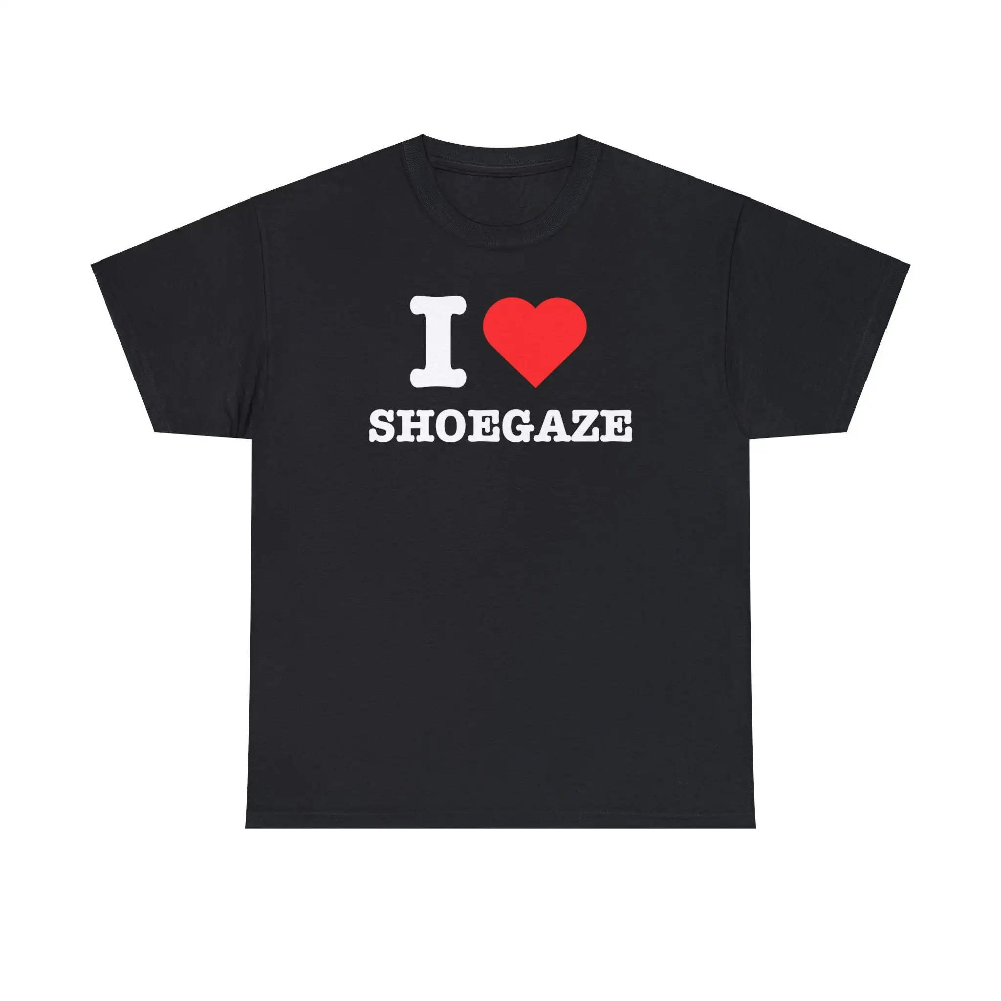 T-shirt com Coração e Estampa Shoegaze: A Escolha Definitiva para Fãs de Rock Alternativo e Estética Visual
