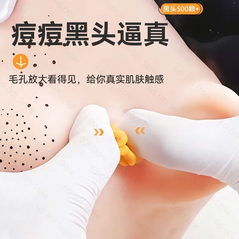 Decompression Artifact Acne Squeezing Toy, Simulated Big Head Model, Strawberry Nose Pimple Popping, Anxiety Relief（Random color