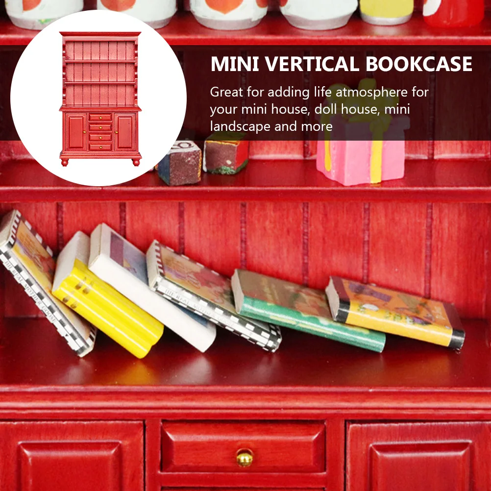 

Mini Vertical Cabinet Bookcase Bedroom Furniture Toy Kitchen House Children