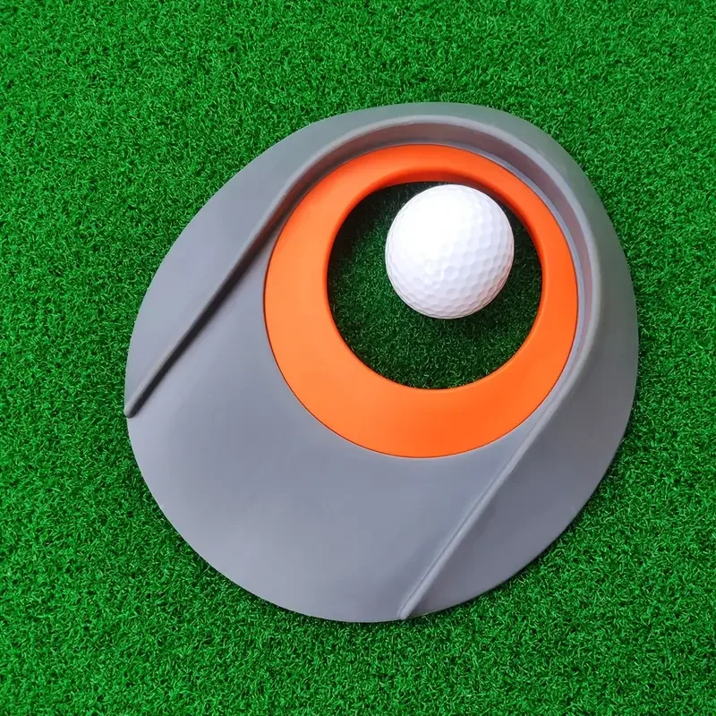 1pc Silicone Golf Plate, Ball Gate Hole For Putting Club Practice, Outdoor Golf Training Tool