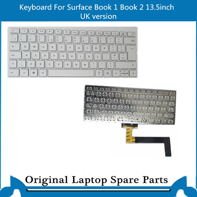 Original For MIcrosoft Surface Book 1 1705 1704 1703  Keyboard DE Germany UK Version 13.5inch Tested Well