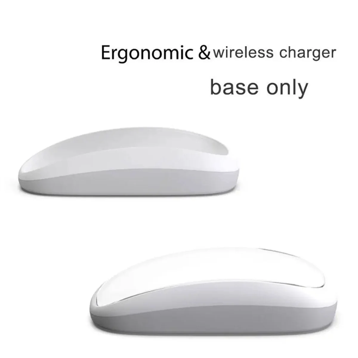 Dok Mouse untuk Apple, Mouse ajaib 2 Dok pengisian daya ergonomis nirkabel, rumah bantalan pengisian daya meningkat tinggi-B