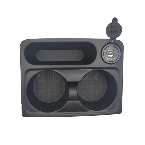 Imagen 2 del producto Portavasos de agua con USB para V73, V75, V77, Mitsubishi Pajero 3, caja de consola, shogun Montero, interior