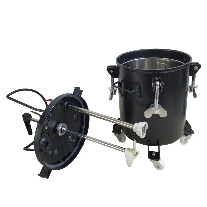 ارتفاع ضغط التلقائي دليل خلط الطلاء برميل الكربون الصلب خزان رذاذ هوائي لتطبيقات الطلاء ذات الضغط العالي