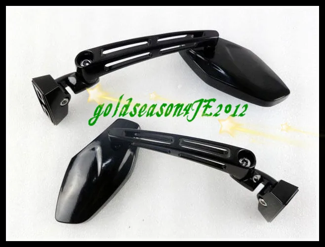 For Suzuki Honda Kawasaki Yamaha SPORT BIKES  Motorcycle Gloss Black Mini Sport Mirrors